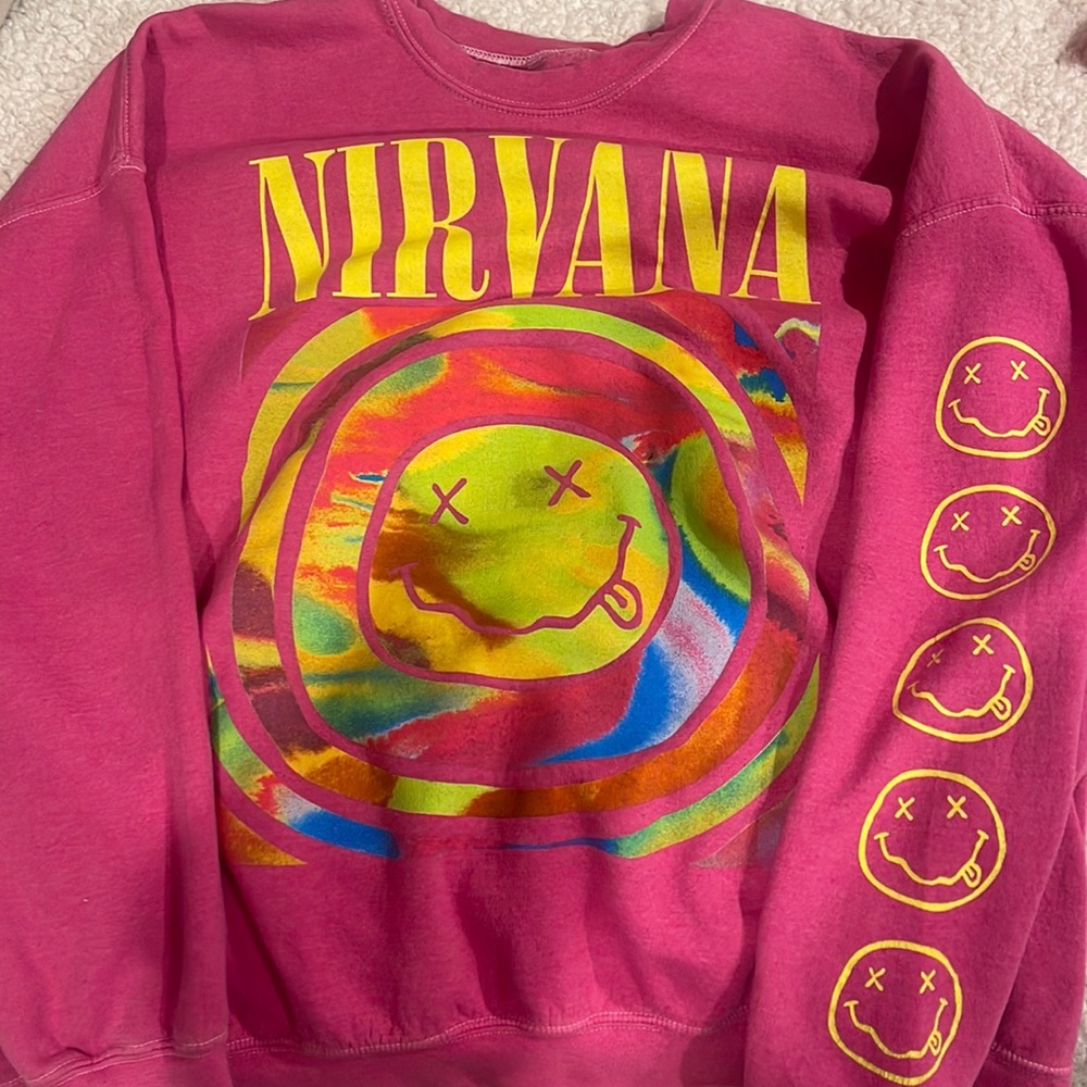 nirvana crew nexk size med/small, urban outfitters brand